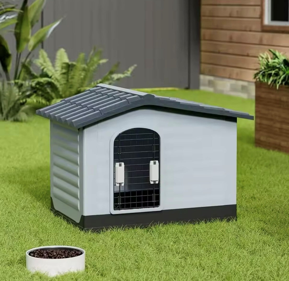 Dog Kennel Outdoor Indoor Pet Plastic House