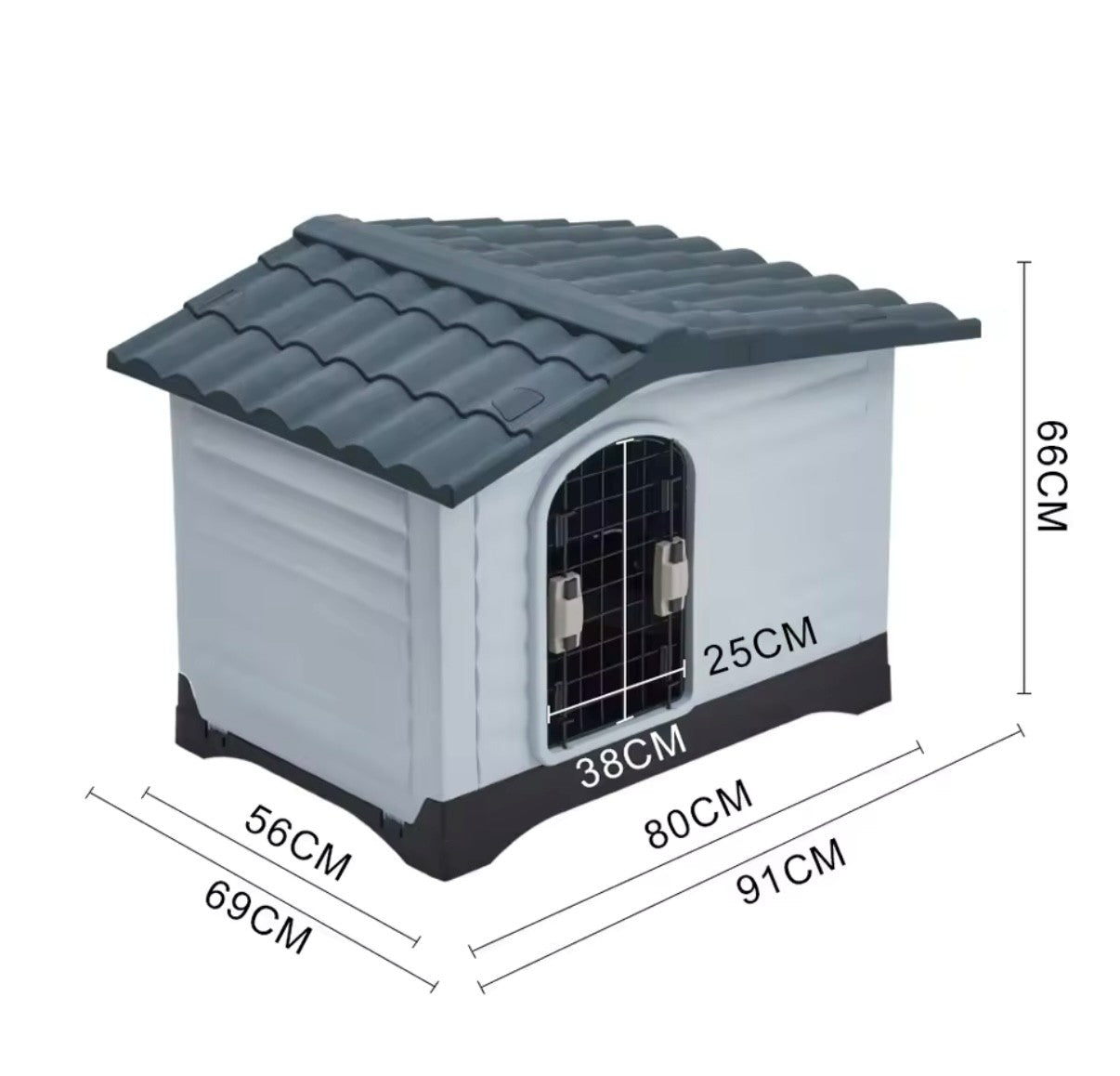 Dog Kennel Outdoor Indoor Pet Plastic House