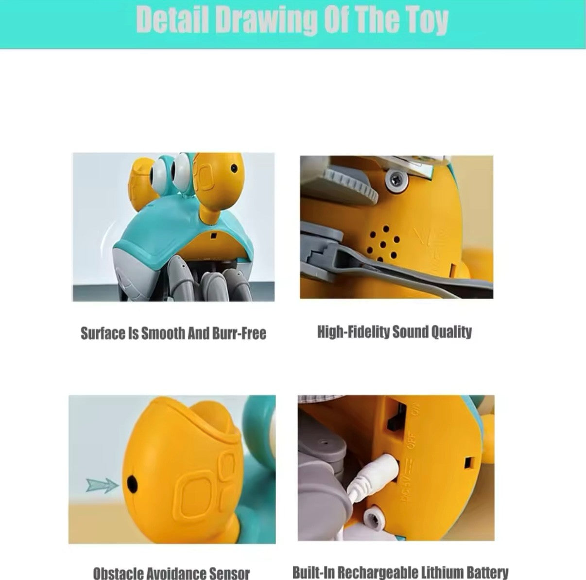 Engaging Interactive Dancing Crab Dog Toy with Musical Sounds