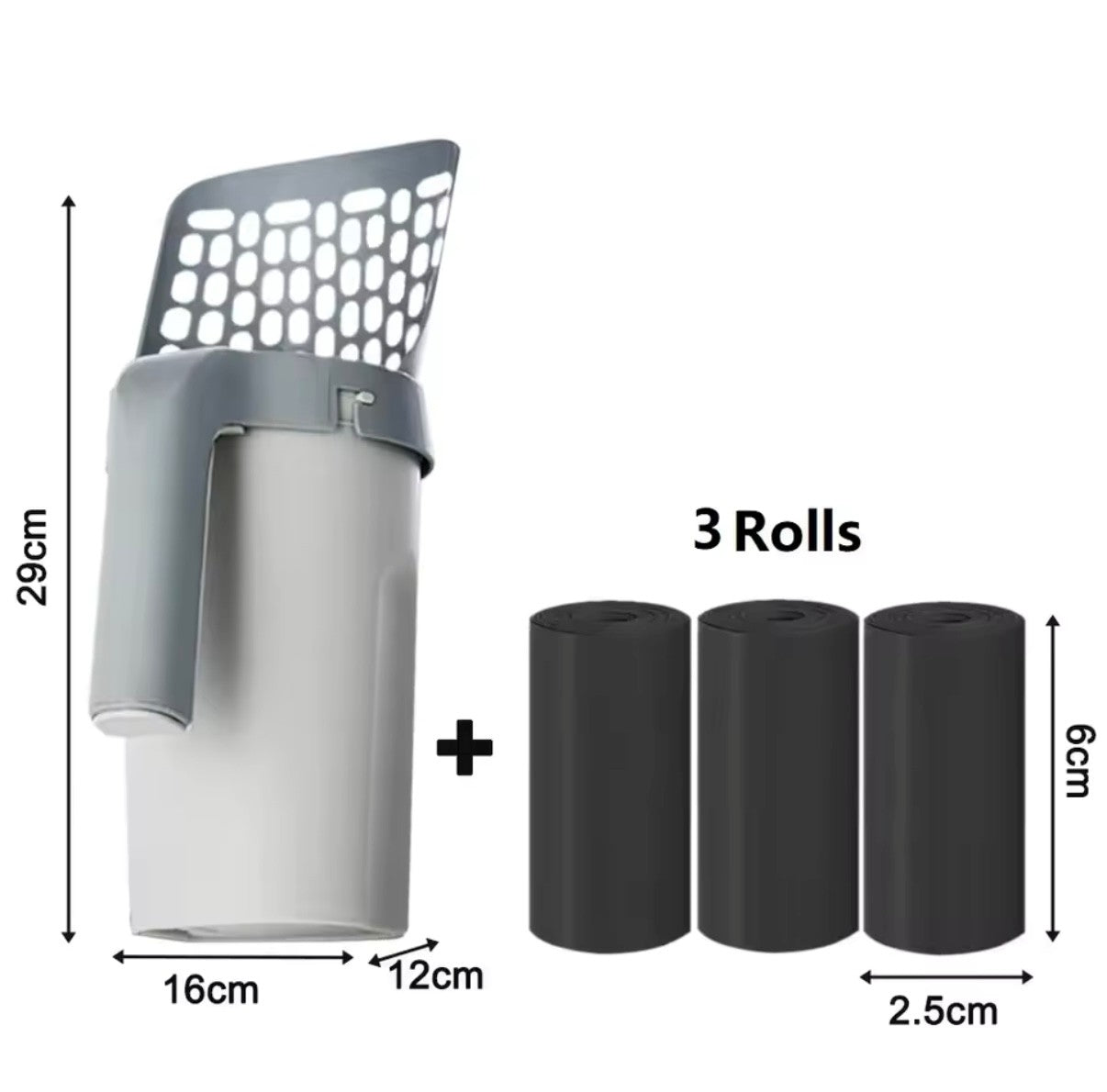 Cat Litter Scoop with Refill Bag
