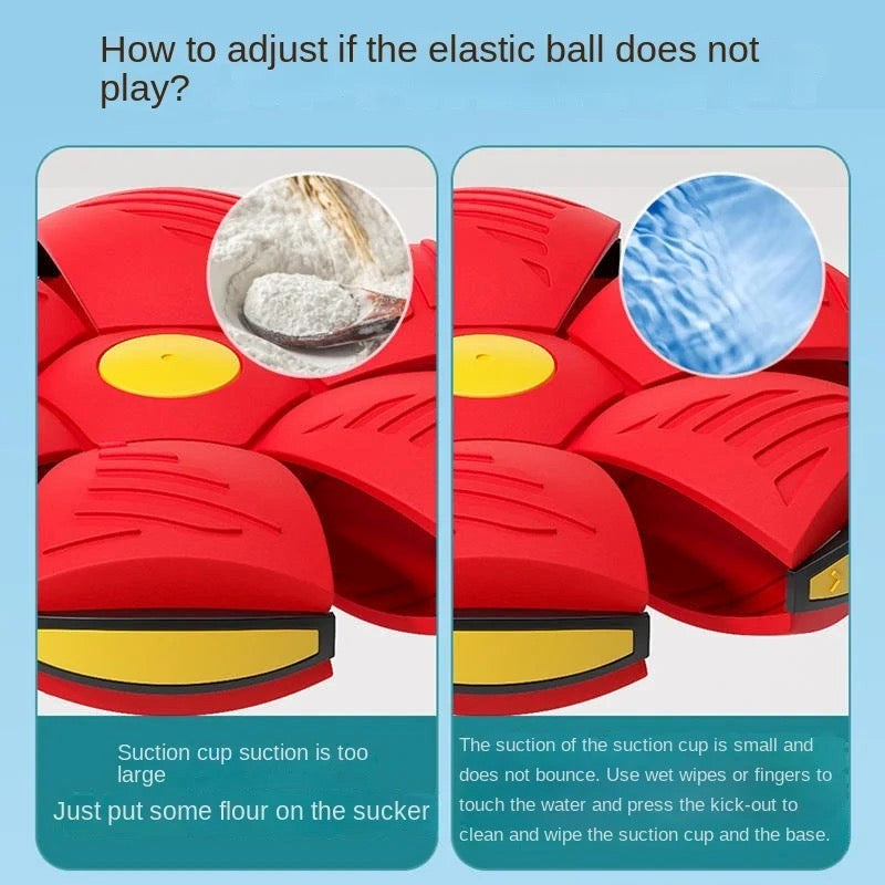 Dog Toys Magic Flying Saucer Transformer Ball