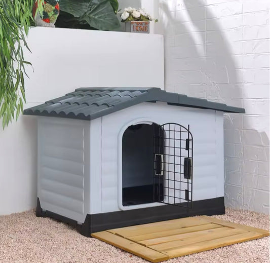 Dog Kennel Outdoor Indoor Pet Plastic House