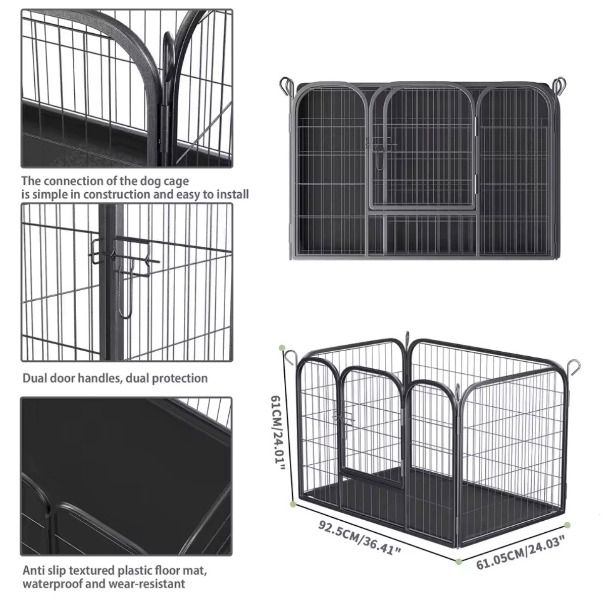 Heavy Duty Puppy Playpen with Tray