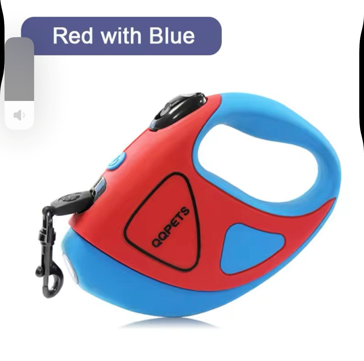 Retractable dog lead with LED light