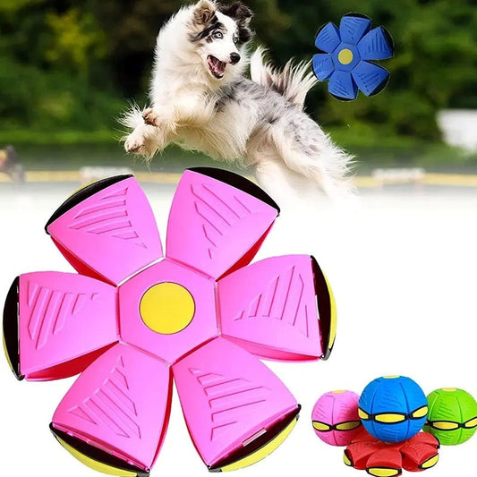 Dog Toys Magic Flying Saucer Transformer Ball